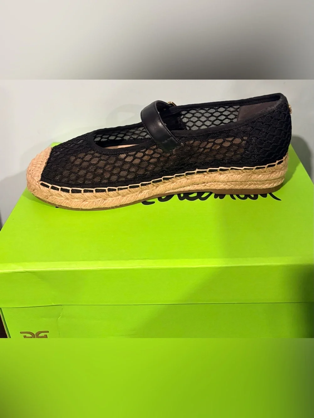 Sam Edelman Mackie Mesh Espadrille Mary Jane | black | size 7